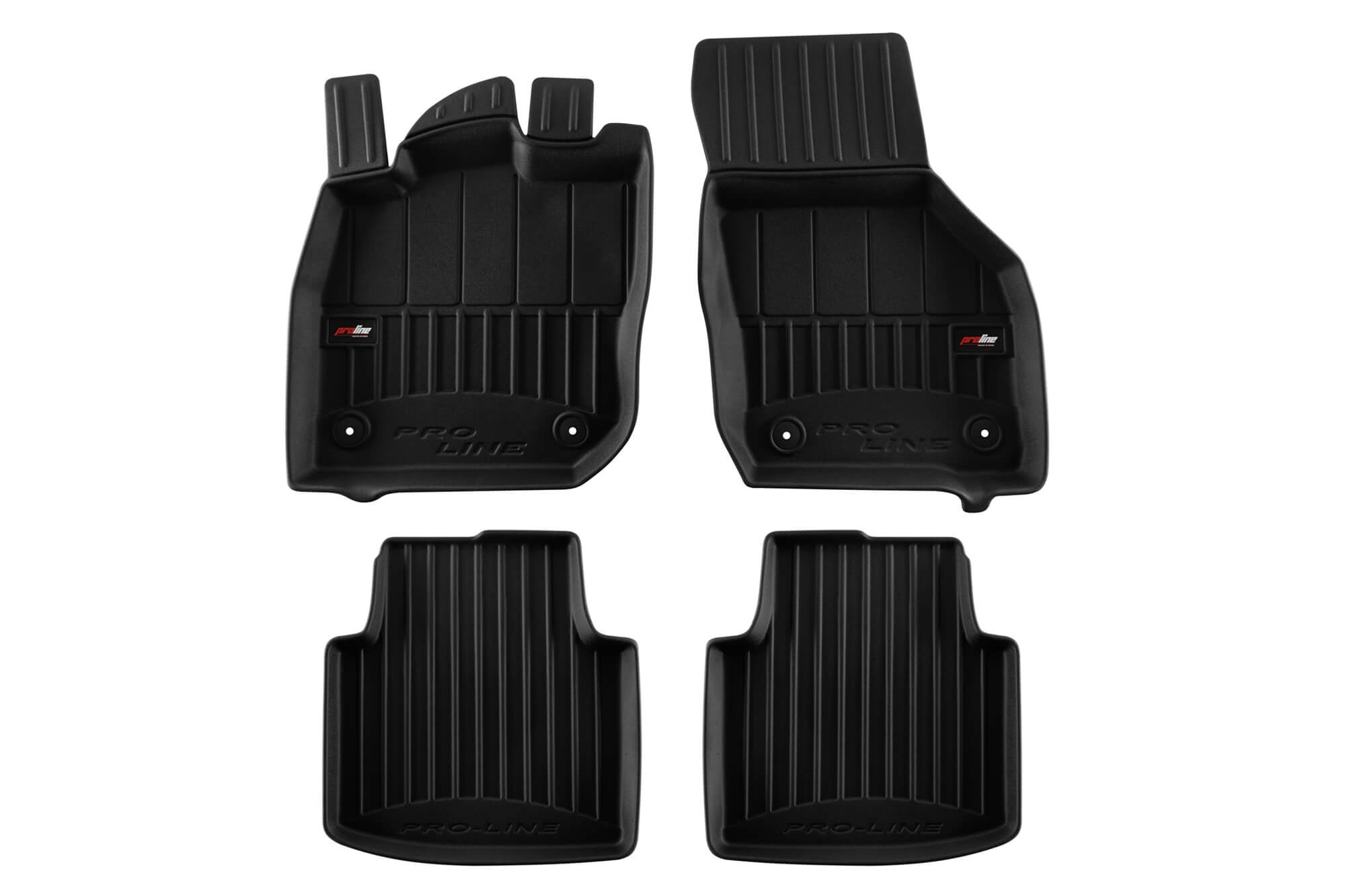 3D Гумени патосници Frogum за Volkswagen Passat B9 Mild Hybrid седан, караван, Skoda Superb по 2023 година, 4 дела, црни