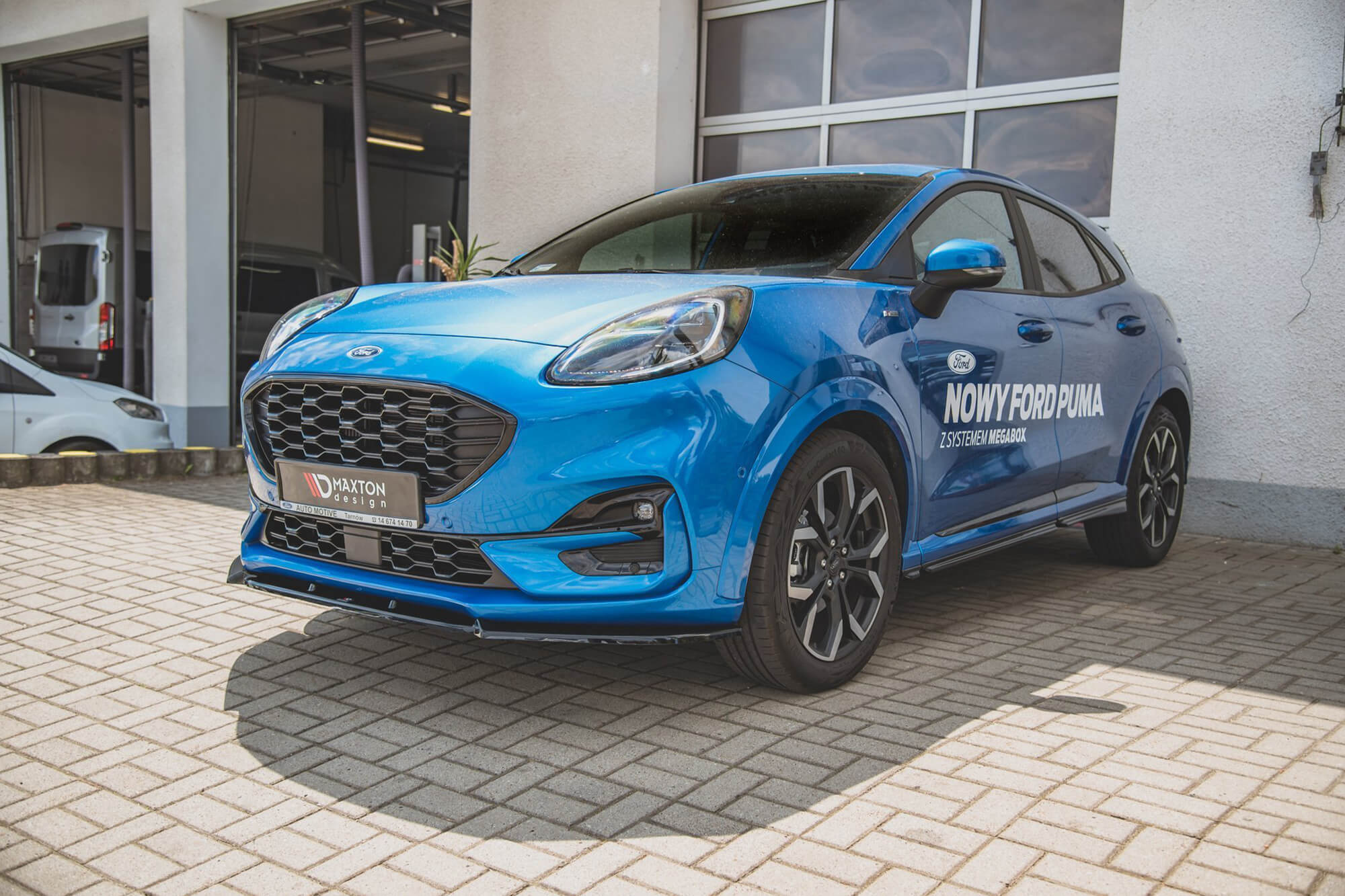 Спојлер  Maxton Design за преден  ST-Line браник на Ford Puma по 2019 година, црн мат