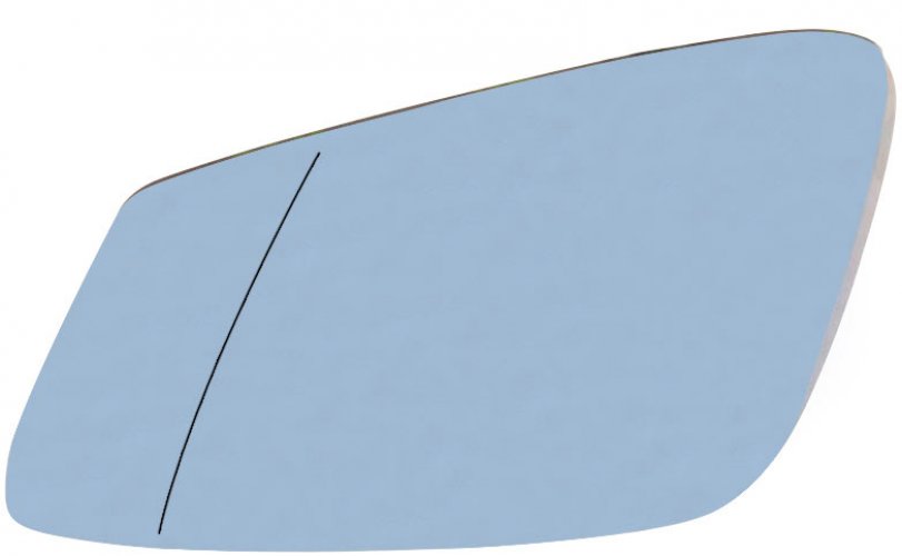 Лево асферично плаво стакло за ретровизор со подгревање  AutoPro за BMW серија 1 F20 5 врати 11.2010-01.2019, BMW серија 1 F21 3 врати 12.2011-01.2019, BMW серија 2 F22 купе 10.2013-01.2020, BMW серија 2 F23 кабрио 10.2013-01.2020, BMW серија 3 F30 седан 10.2011-0