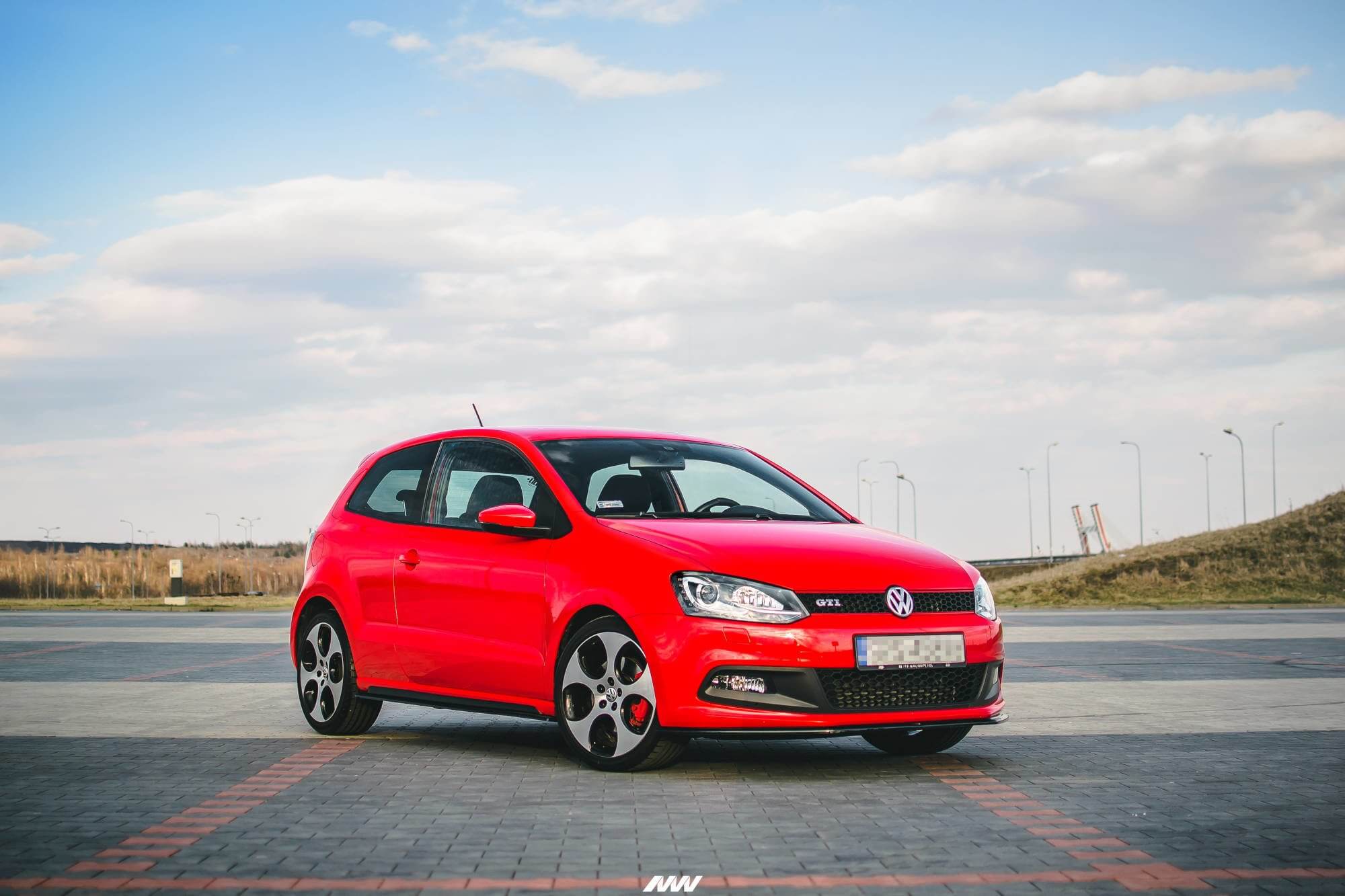 Спојлер  Mаxton Design верзија 2 за преден  GTI браник на VW Polo 5 6R 2010-2014, боја карбон