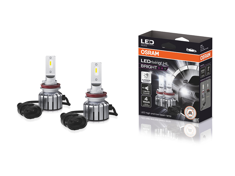 LED сијалици Osram Bright H8/H11/H16/H9 12V, 19W, 6000K