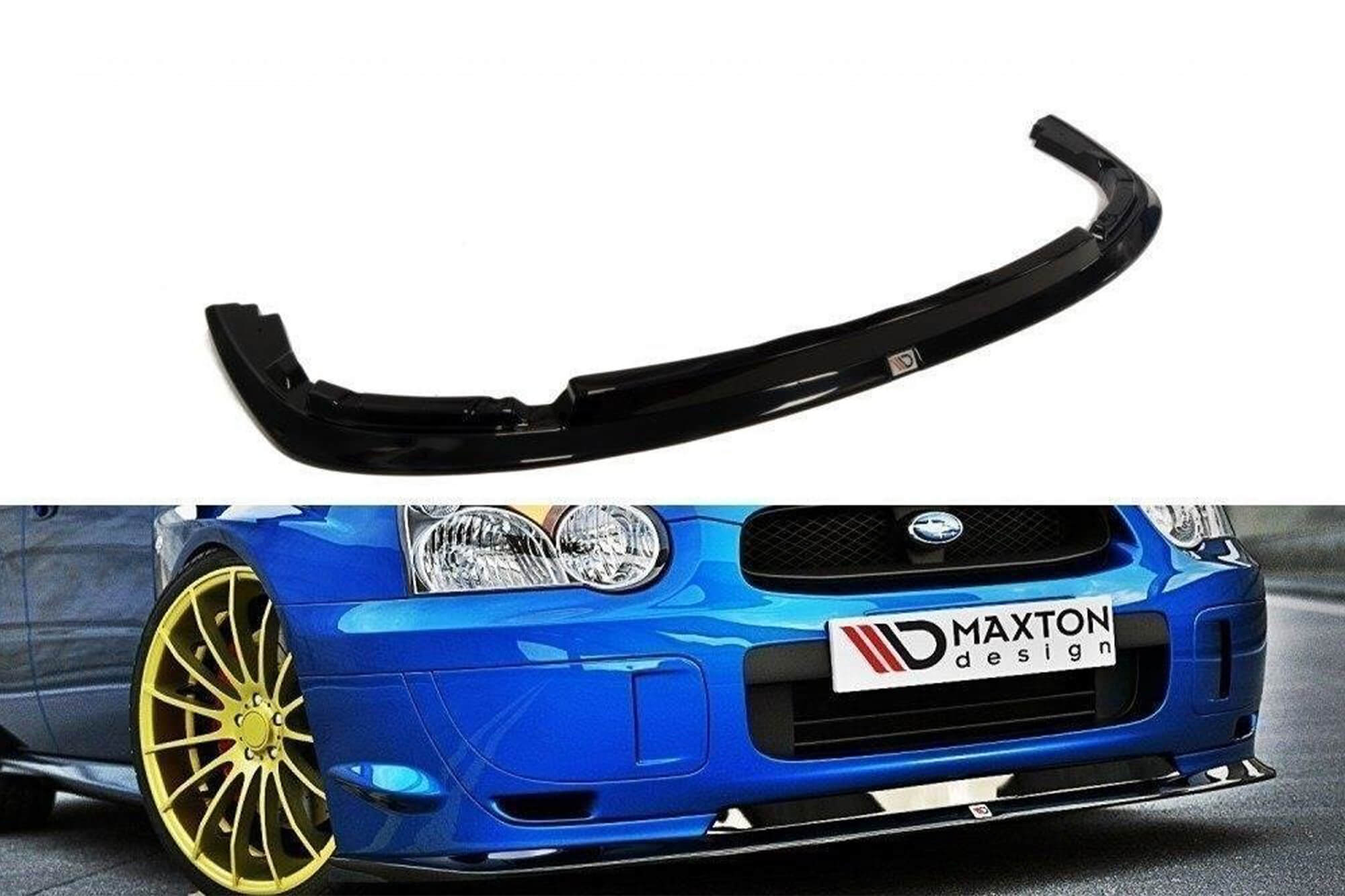 Спојлер  Maxton Design за преден  STI браник на Subaru Impreza WRX 2003-2006, боја карбон