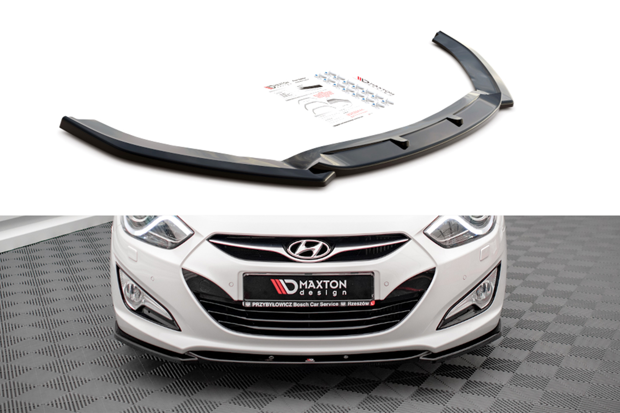 Спојлер  Maxton Design за преден  браник на Hyundai I40 2011-2014, црн лак