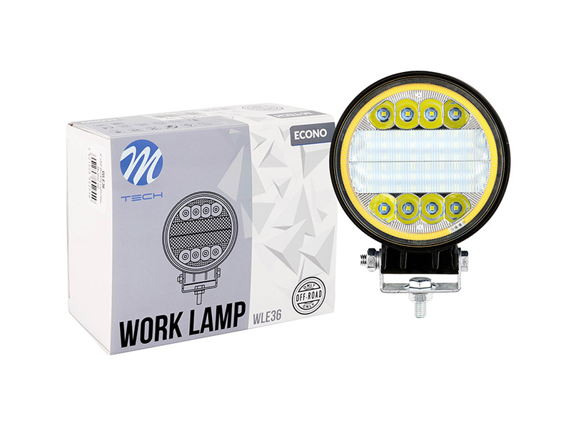 LED работна ламба  M-tech 5" со 33 SMD диода 10-32V DC, 33W, 6500K, 2590lm, 112x112x45mm, 1 број