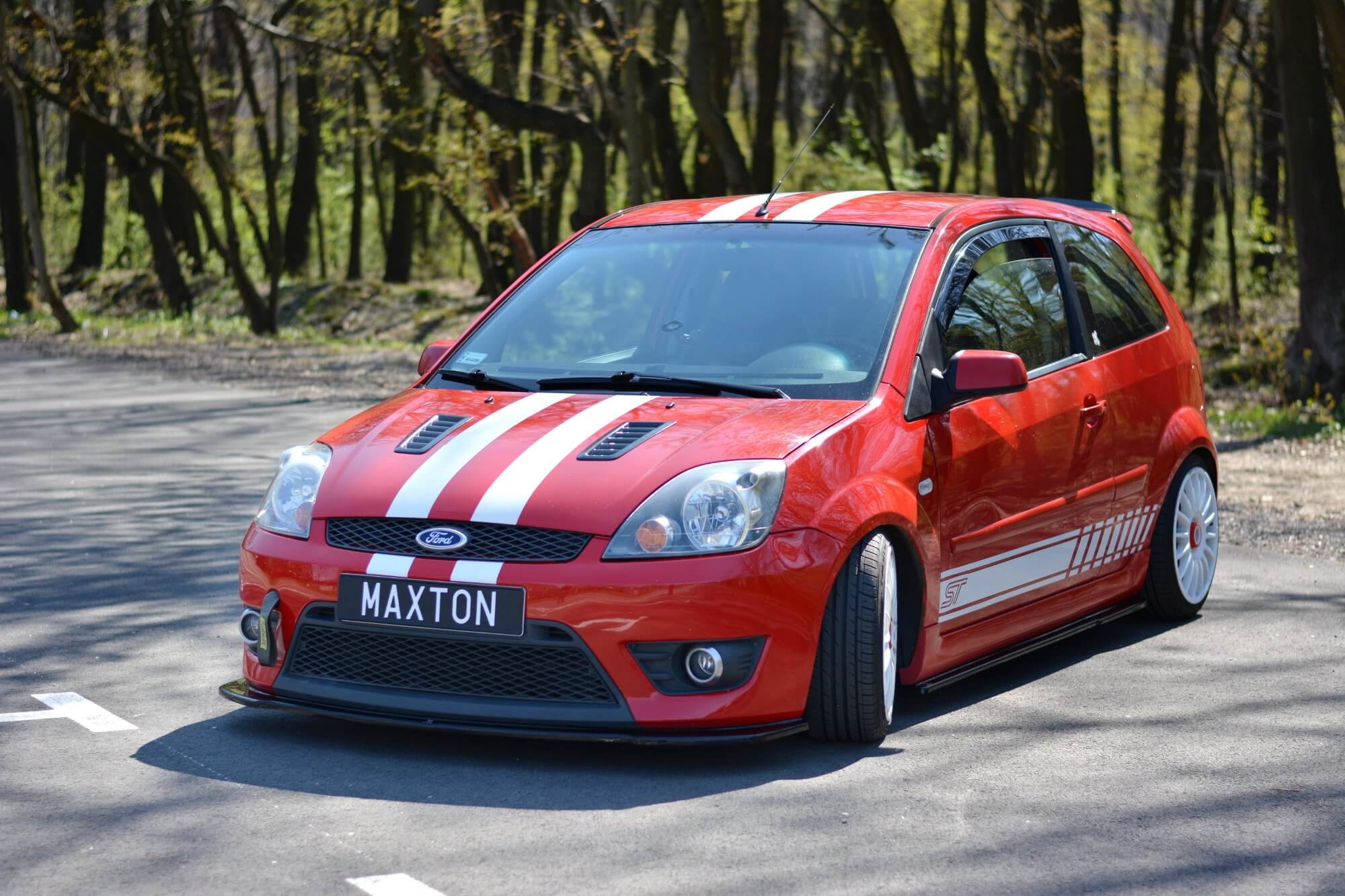 Спојлер  Maxton Design верзија 2 за преден  ST браник на Ford Fiesta 2004-2008, боја карбон