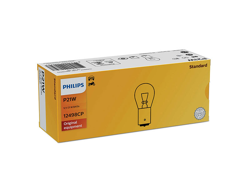 Халогенска сијалица Philips P21W Standard 12V, 21W, BA15S, 1 бр.