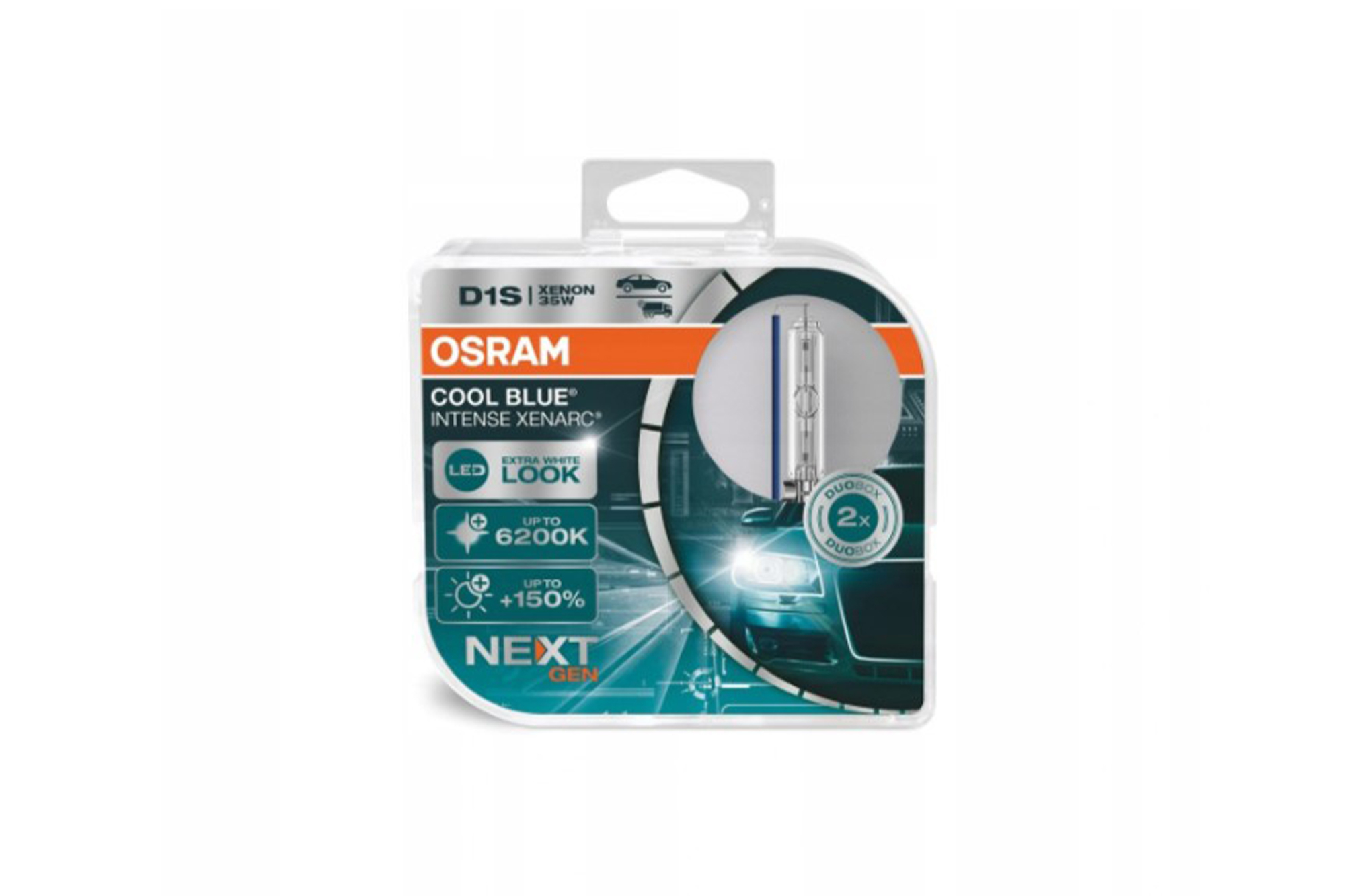 Комплет 2 бројки ксенон сијалици D1S Osram Cool Blue Intense Next Gen 85V, 35W, PK32D-2, 6200K, 3200lm