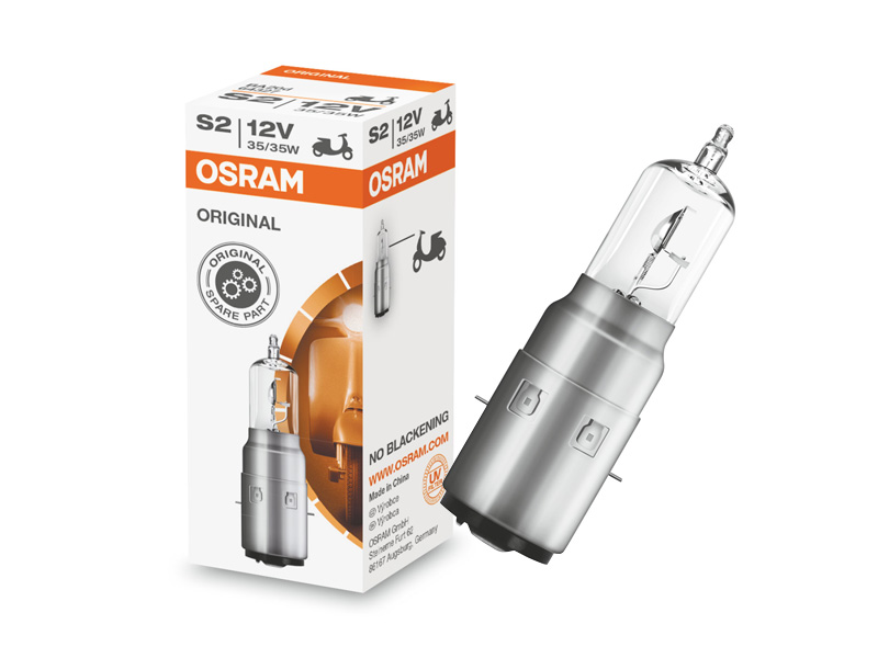 Халогенска сијалица Osram Moto S2 Original 12V, 35/35W, BA20d, 1 бр.