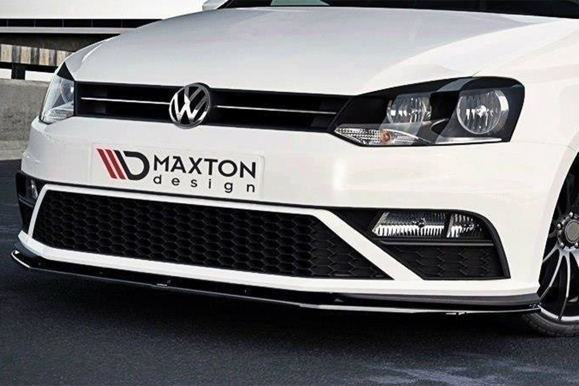 Спојлер  Mаxton Design верзија 1 за преден  GTI браник на VW Polo 5 по 2015 година, боја карбон