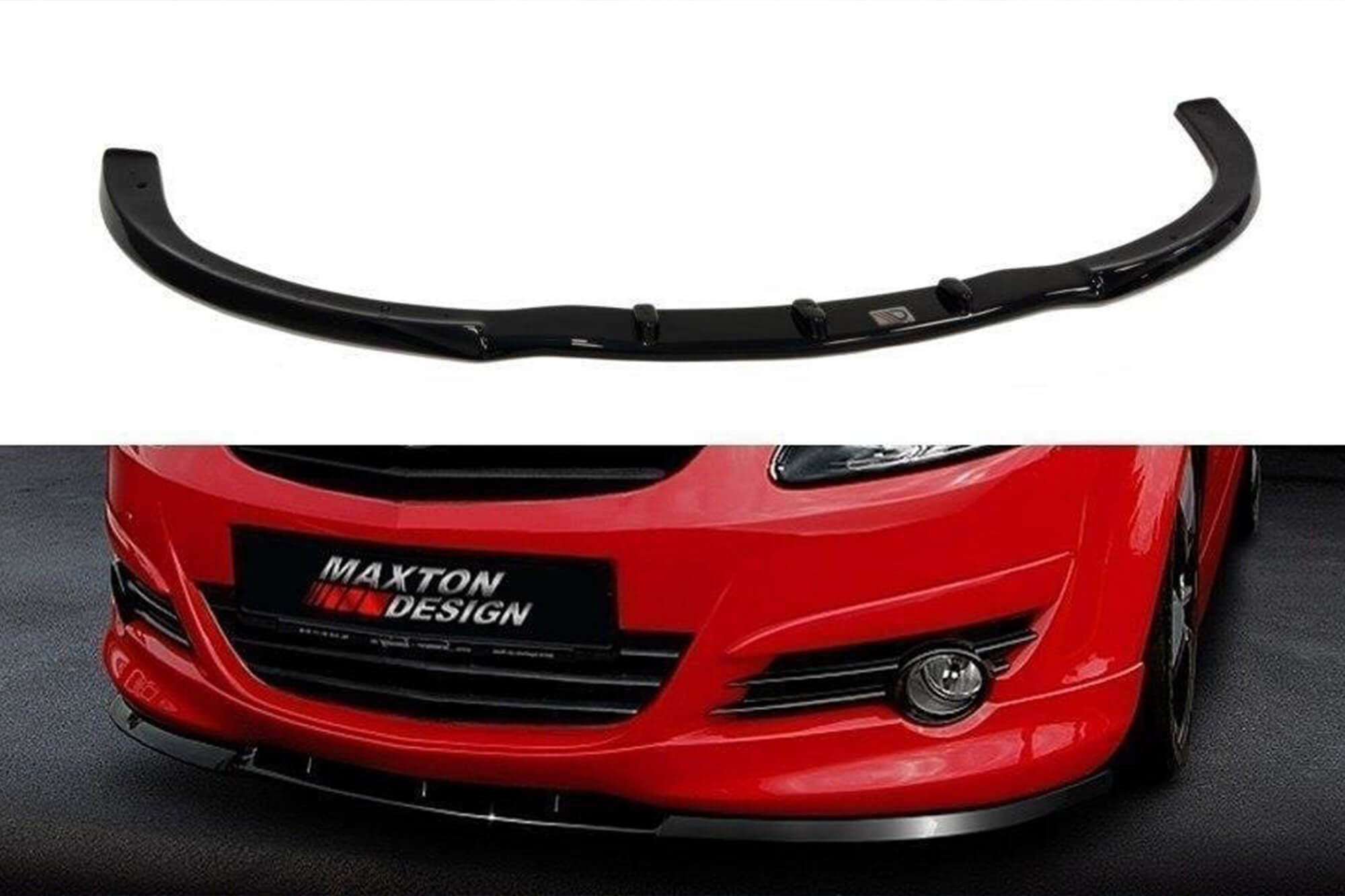 Спојлер  Maxton Design за преден  OPC-Line браник на Opel Corsa D 2006-2011, боја карбон