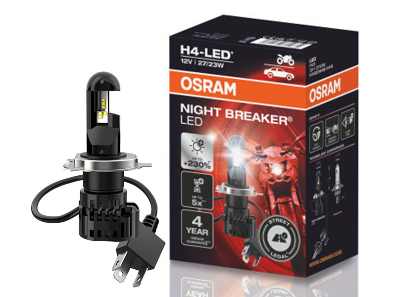 LED сијалица Osram за фарови H4 Night Breaker ладно бела  светлина, 12V, 27/23W, 6000K, 1650/1000LM, P43t, 1 број