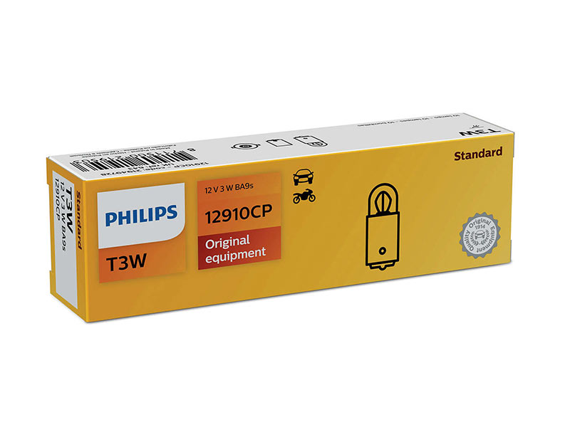 Халогенска сијалица Philips T2W Standard 12V, 3W, BA9S, 1 бр.