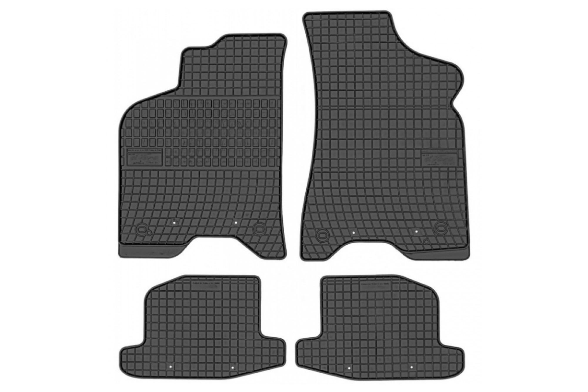 Гумени патосници Frogum за VW Lupo Seat Arosa 1997-2005 4 дела црни