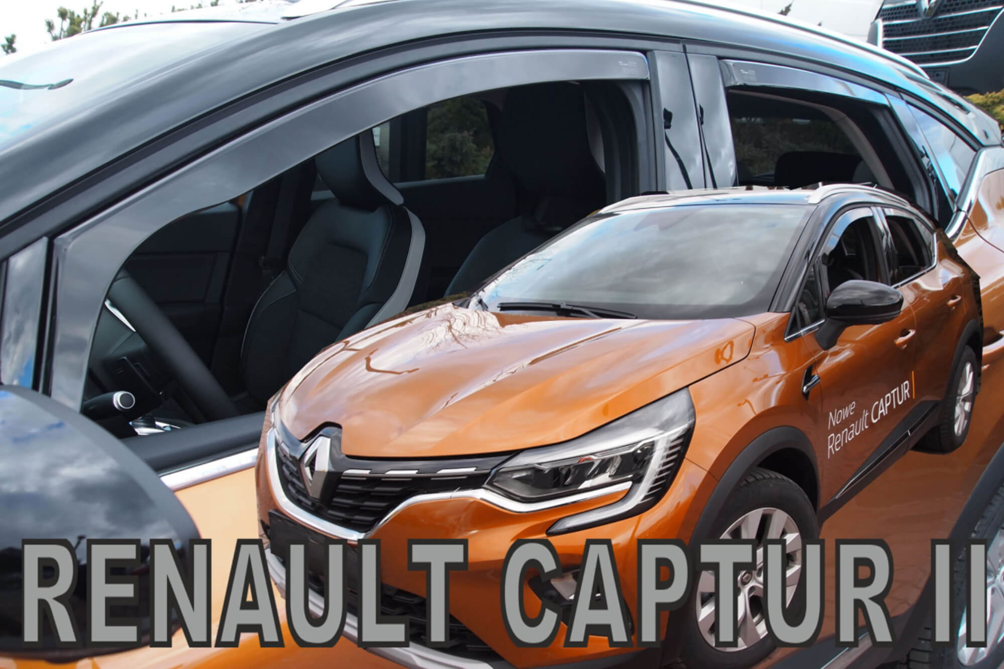 Комплет ветробрани Heko за Renault Captur по 2019 година, затемнети, 4 бројки