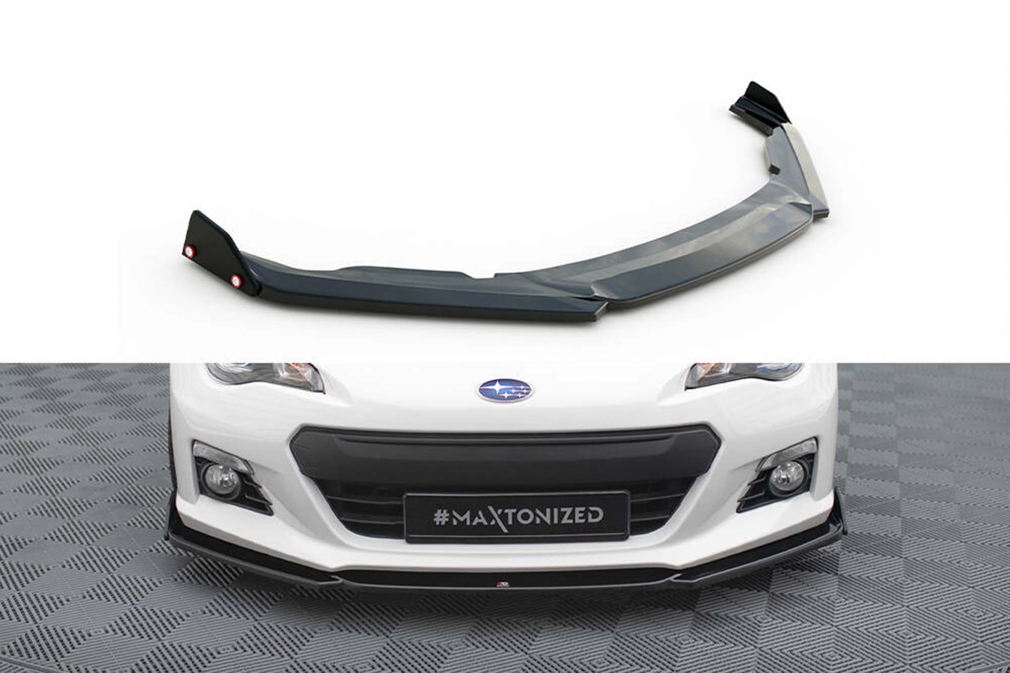 Спојлер  Maxton Design верзија 1 за преден  браник на Subaru BRZ 2012-2017, црн лак