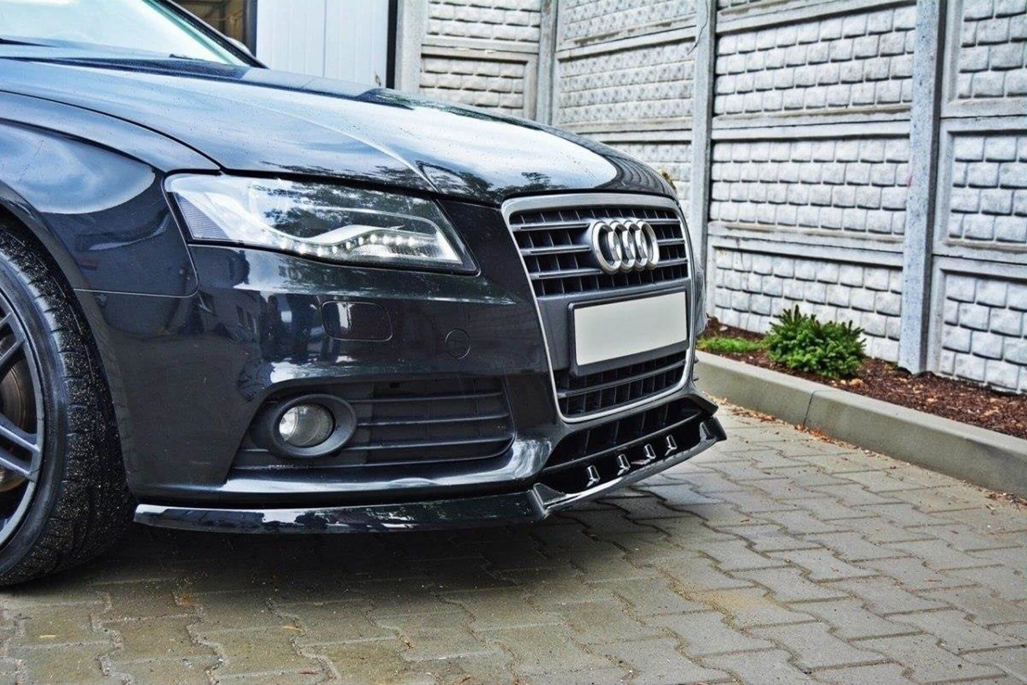 Спојлер  Maxton Design верзија 1 за стандарден  преден  браник на Audi A4 B8 2007-2011, боја карбон