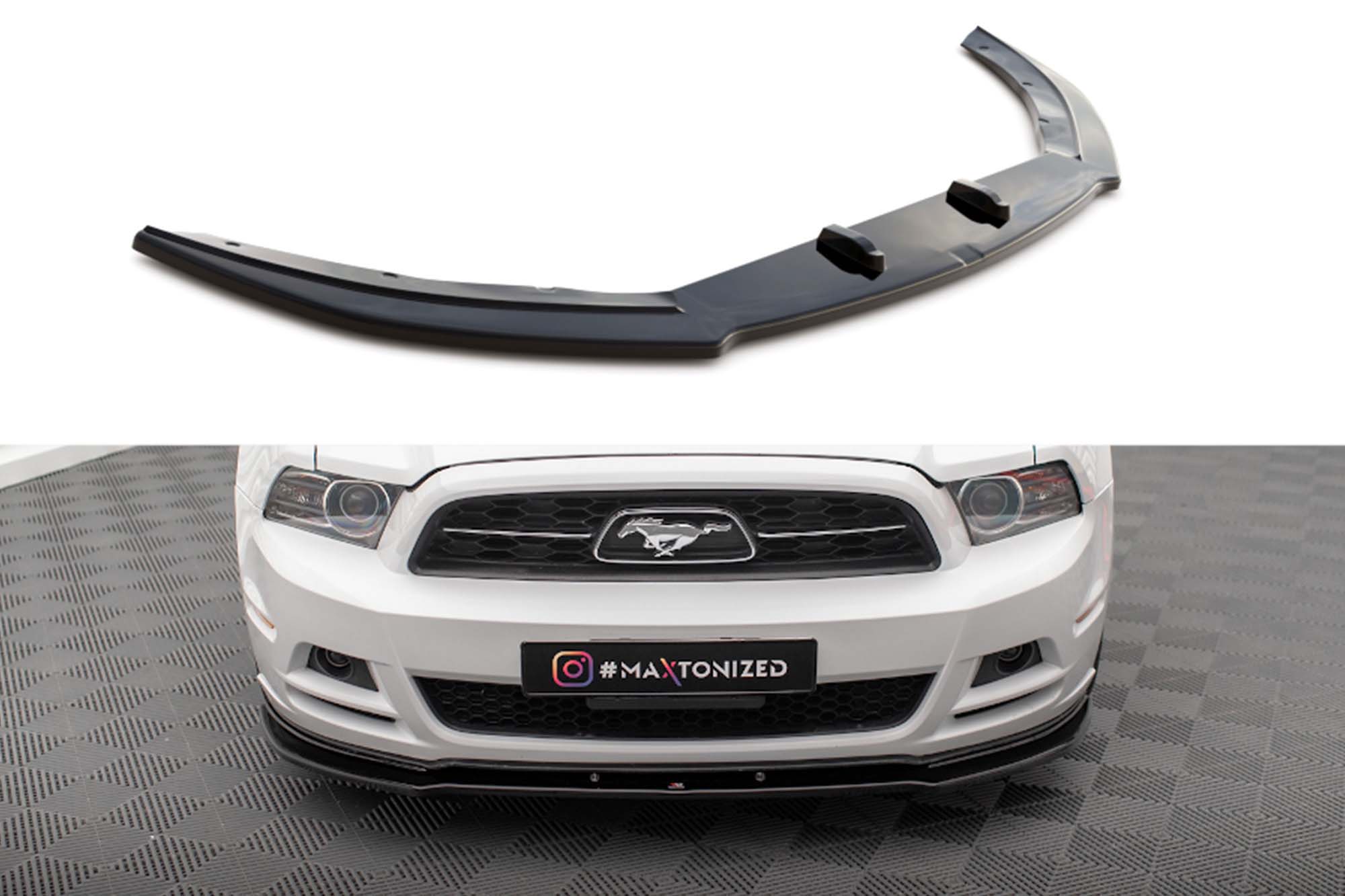 Спојлер  Maxton Design за преден  браник на Ford Mustang Mk5 2009-2014,црн лак