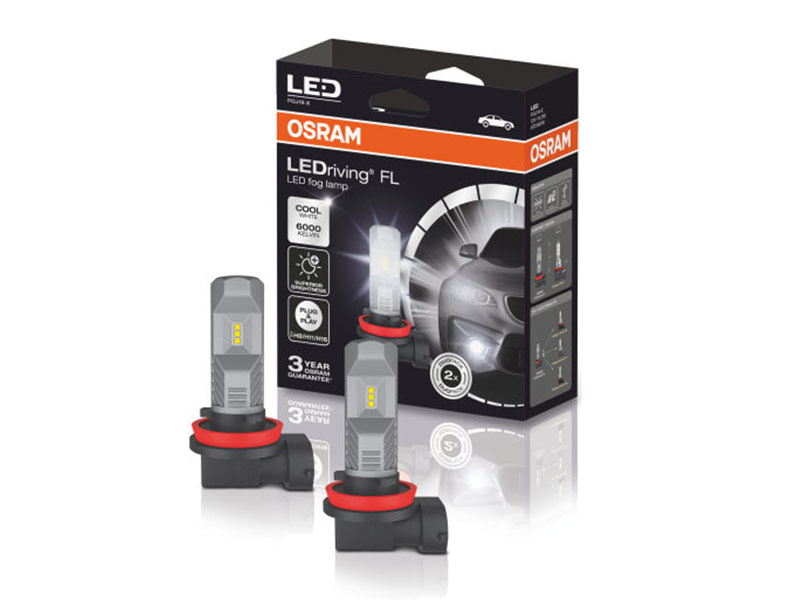 LED сијалици Osram за халогенки H8/H11/H16 ладно бела  светлина, 12V, 8.2W, 6000K