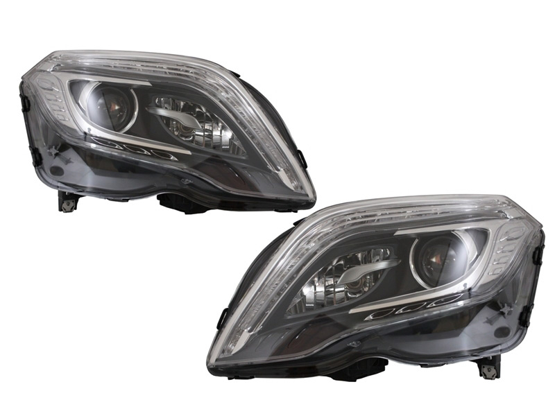 Комплет LED фарови за Mercedes GLK класа X204 2013-2015, лев и десен