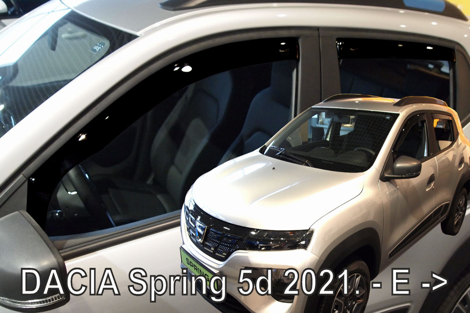 Комплет ветробрани Heko за Dacia Spring Electric по 2021 година, затемнети, 4 бројки