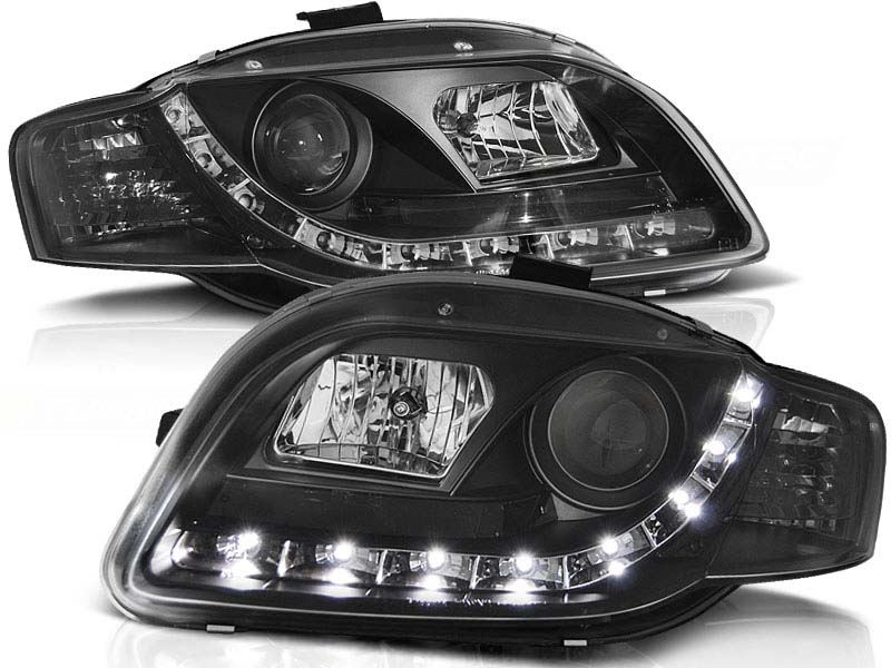 Комплет тунинг фарови со LED светла за Audi A4 B7 11.2004-03.2008 седан/караван/кабрио , лев и десен