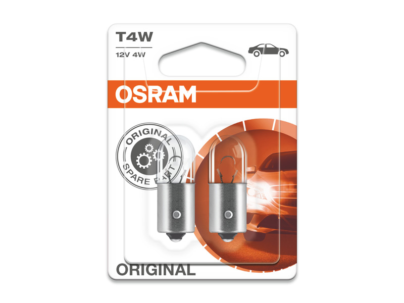 Комплет 2 бр. халогенски сијалици Osram T4W Original 12V, 4W, BA9s