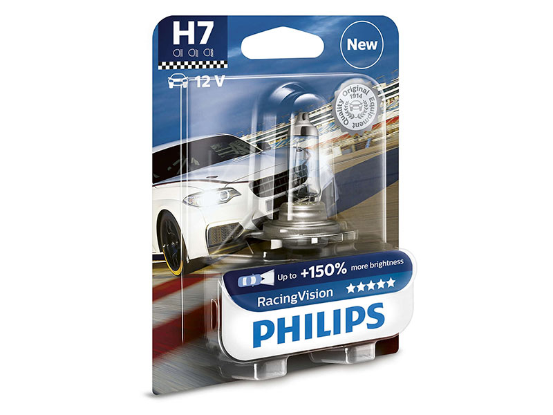 Халогенска сијалица Philips H7 Racing Vision12V, 55W, PX26d, 1 бр.