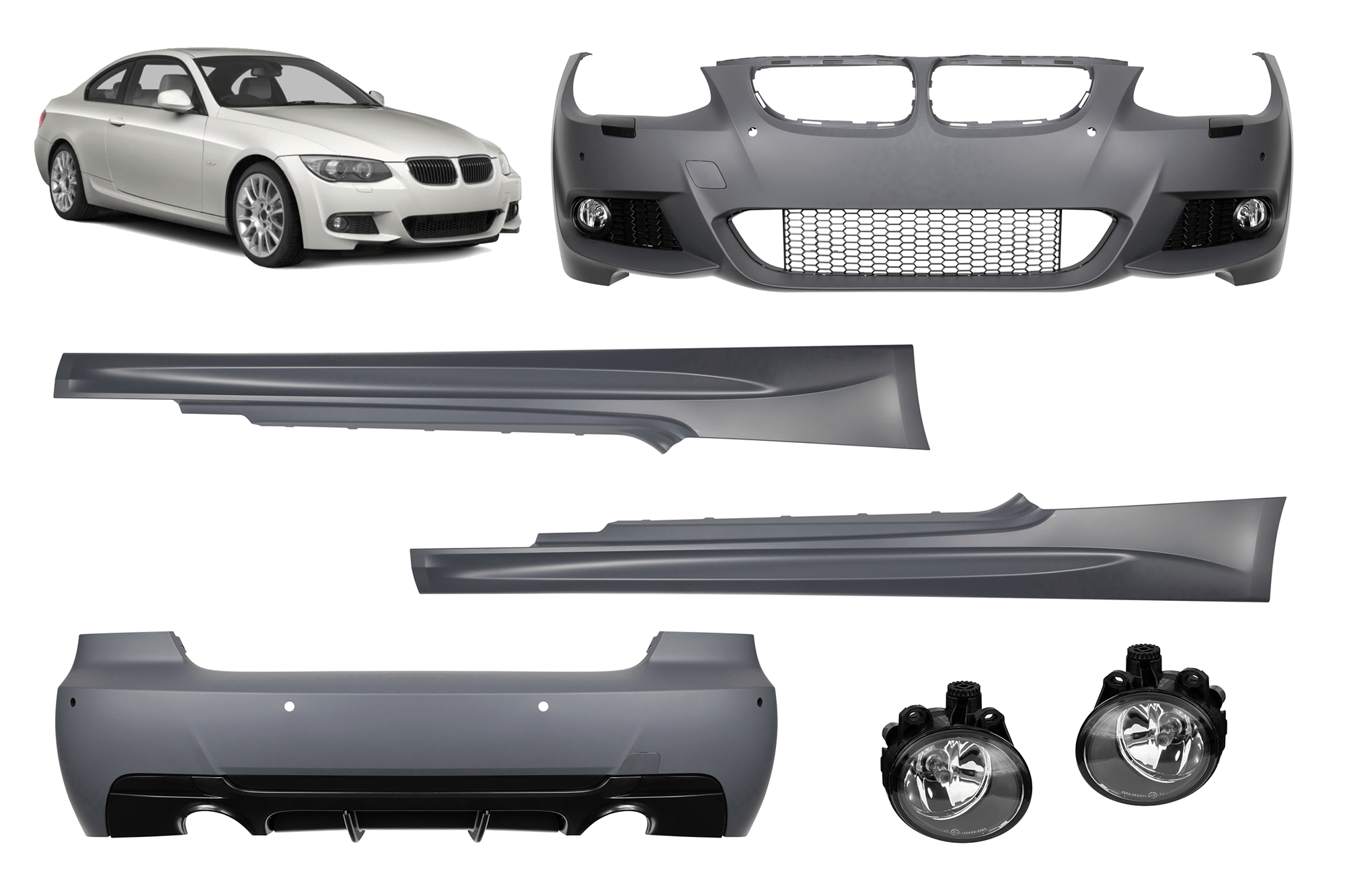 M-tech пакет за BMW серија 3 E92 купе 2010-2013, -O---O-