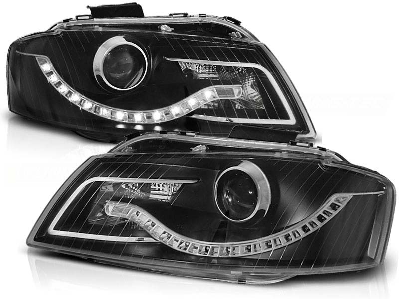 Комплет тунинг фарови со LED светла за Audi A3 8P 05.2003-03.2008 3D/5D , лев и десен