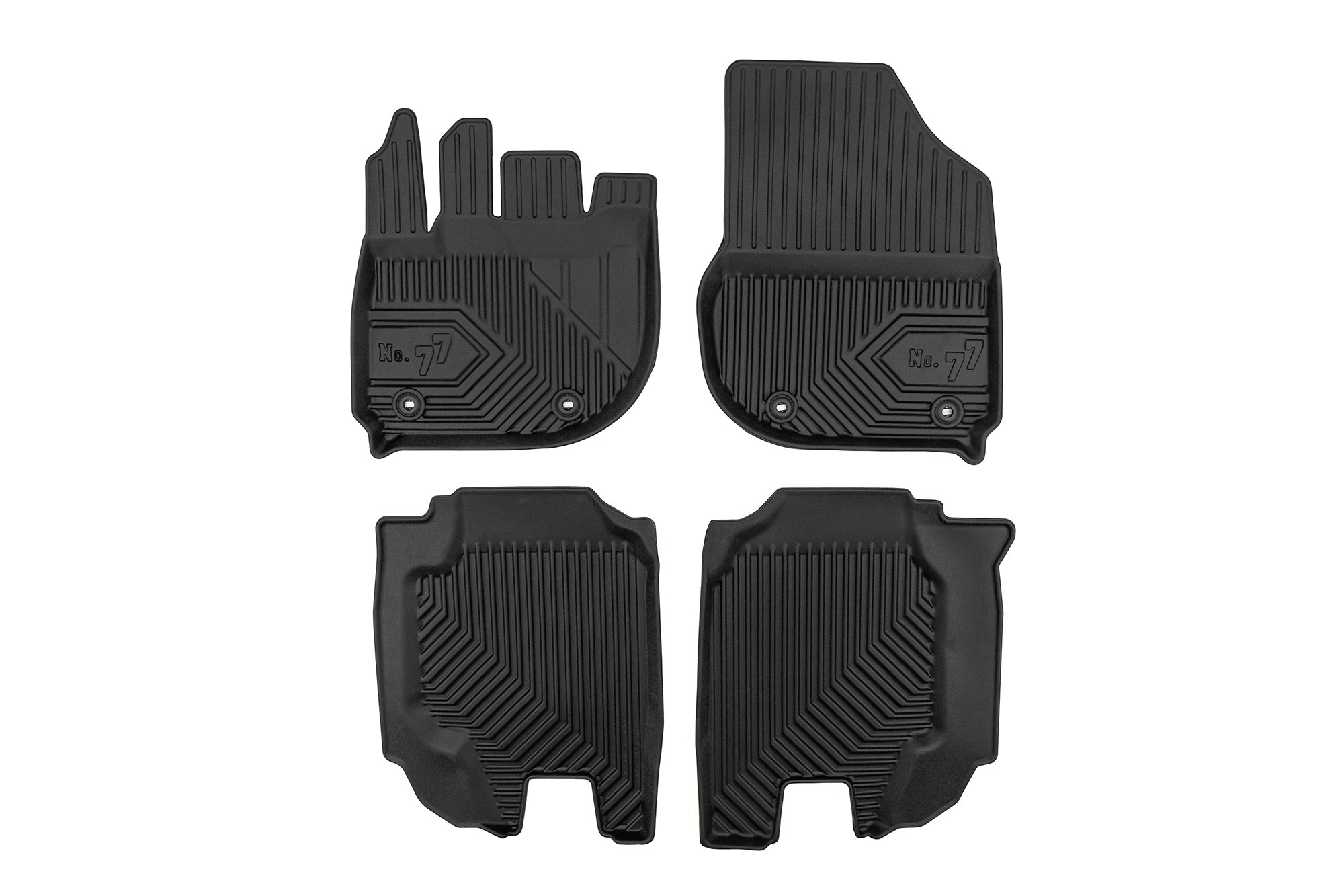 2.5D гумени патосници Frogum модел 77 за Honda HR-v E:HEV по 2021 година, 4 дела, црни