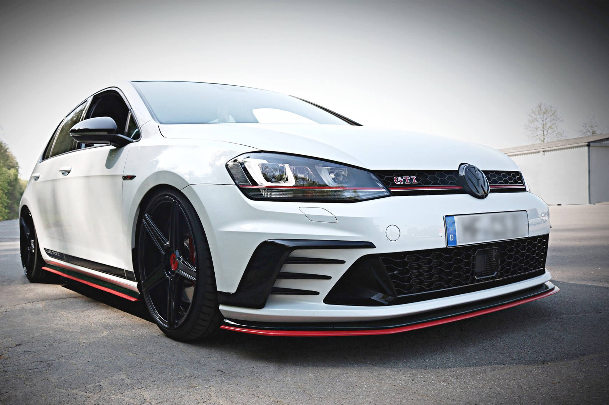 Спојлер  Mаxton Design за преден  GTI браник на VW Golf VII Clubsport 2016-2017, боја карбон