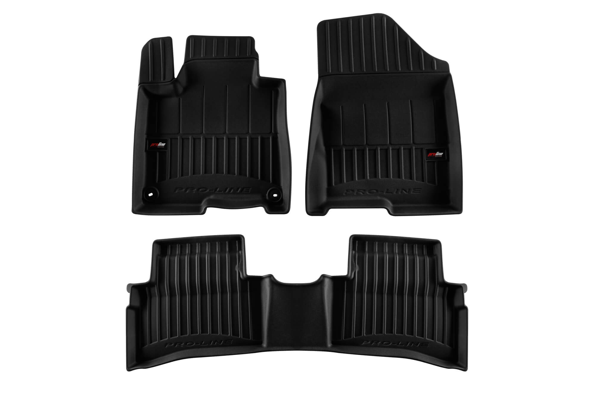 3D Гумени патосници Frogum за Kia Sportage, Sportage PHeV по 2021 година, 3 дела, црни