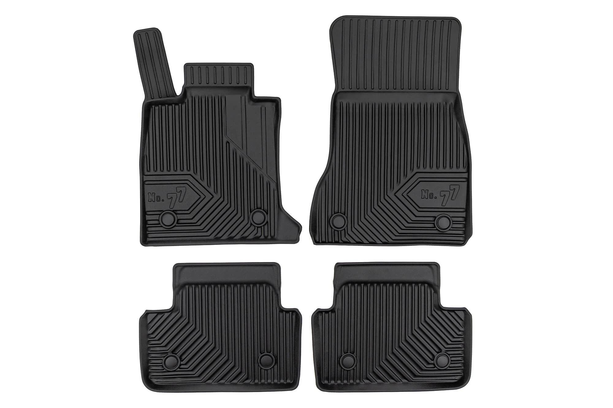 2.5D гумени патосници Frogum модел 77 за BMW серија 5 G60 седан, G61 караван по 2023 година, 4 дела, црни