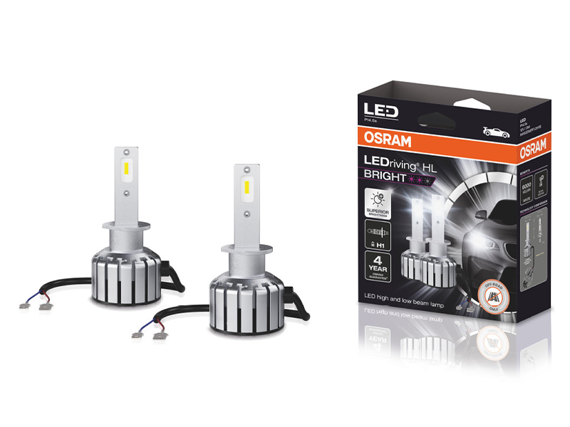 LED сијалици Osram Bright H1 12V, 13W, 6000K