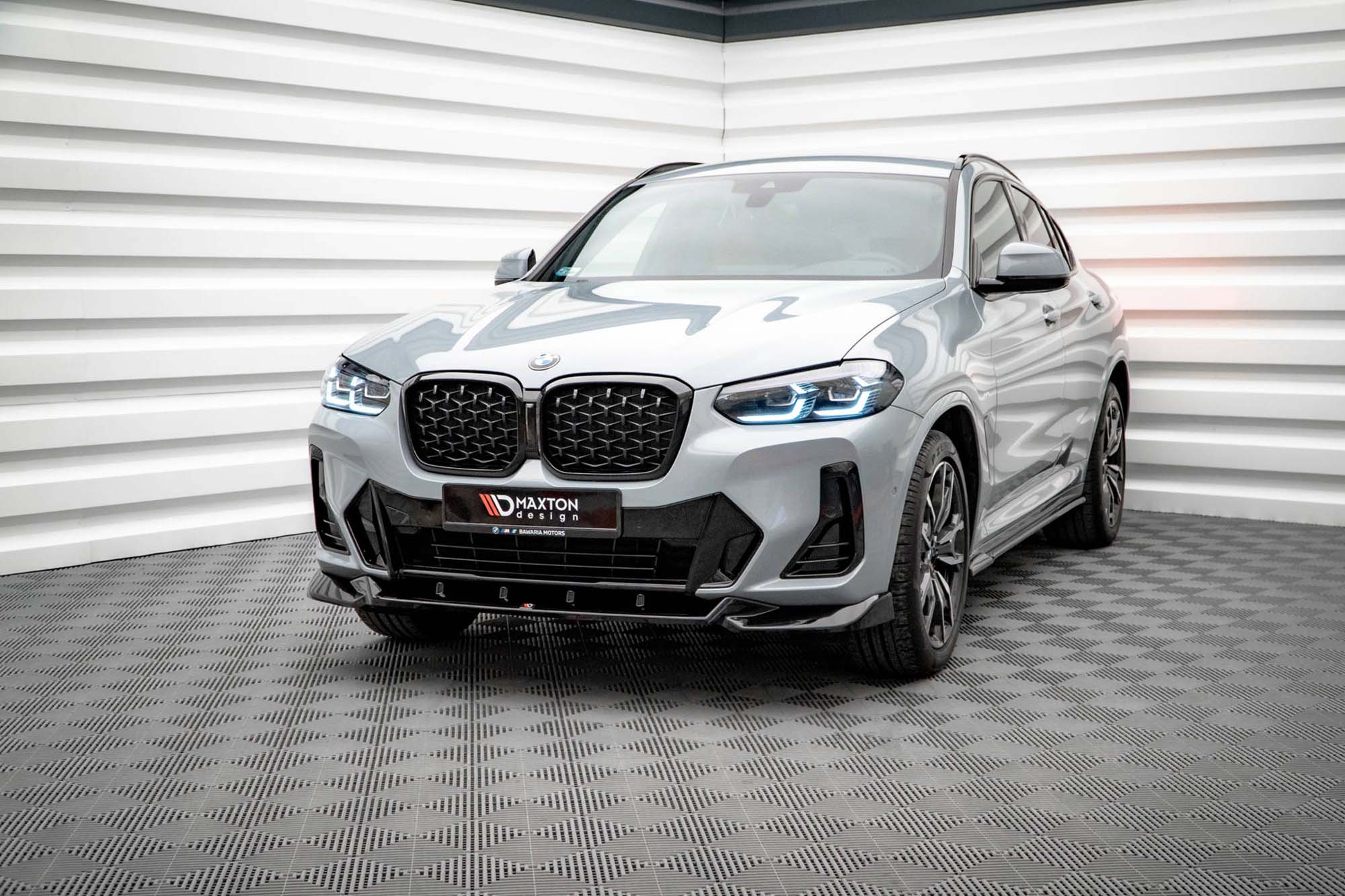 Спојлер  Maxton Design верзија 2 за преден  M браник на BMW X4 G02 по 2021 година, црн мат