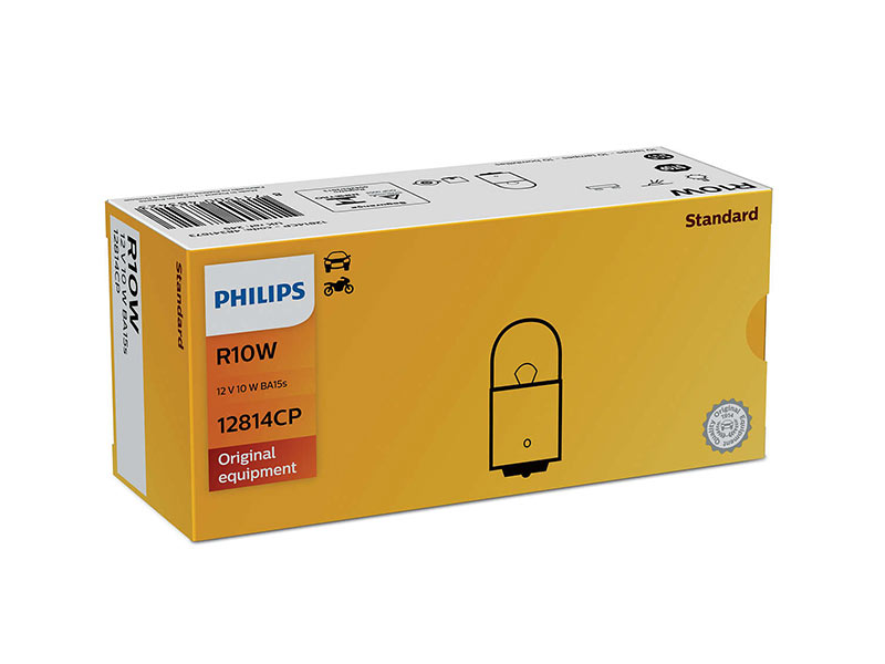 Халогенска сијалица Philips R10W Standard 12V, 10W, BA15S, 1 бр.