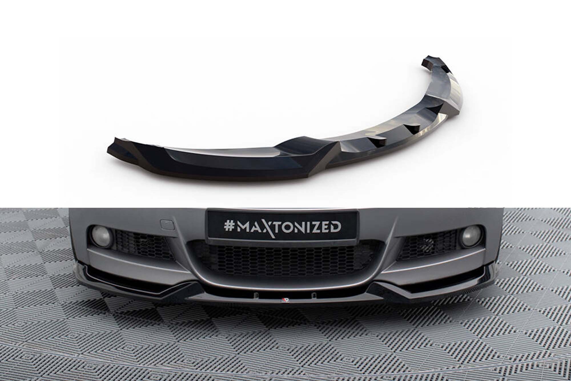 Спојлер  Maxton Design верзија 1 за преден  М браник на BMW серија 1 Е82 2007-2011, црн лак