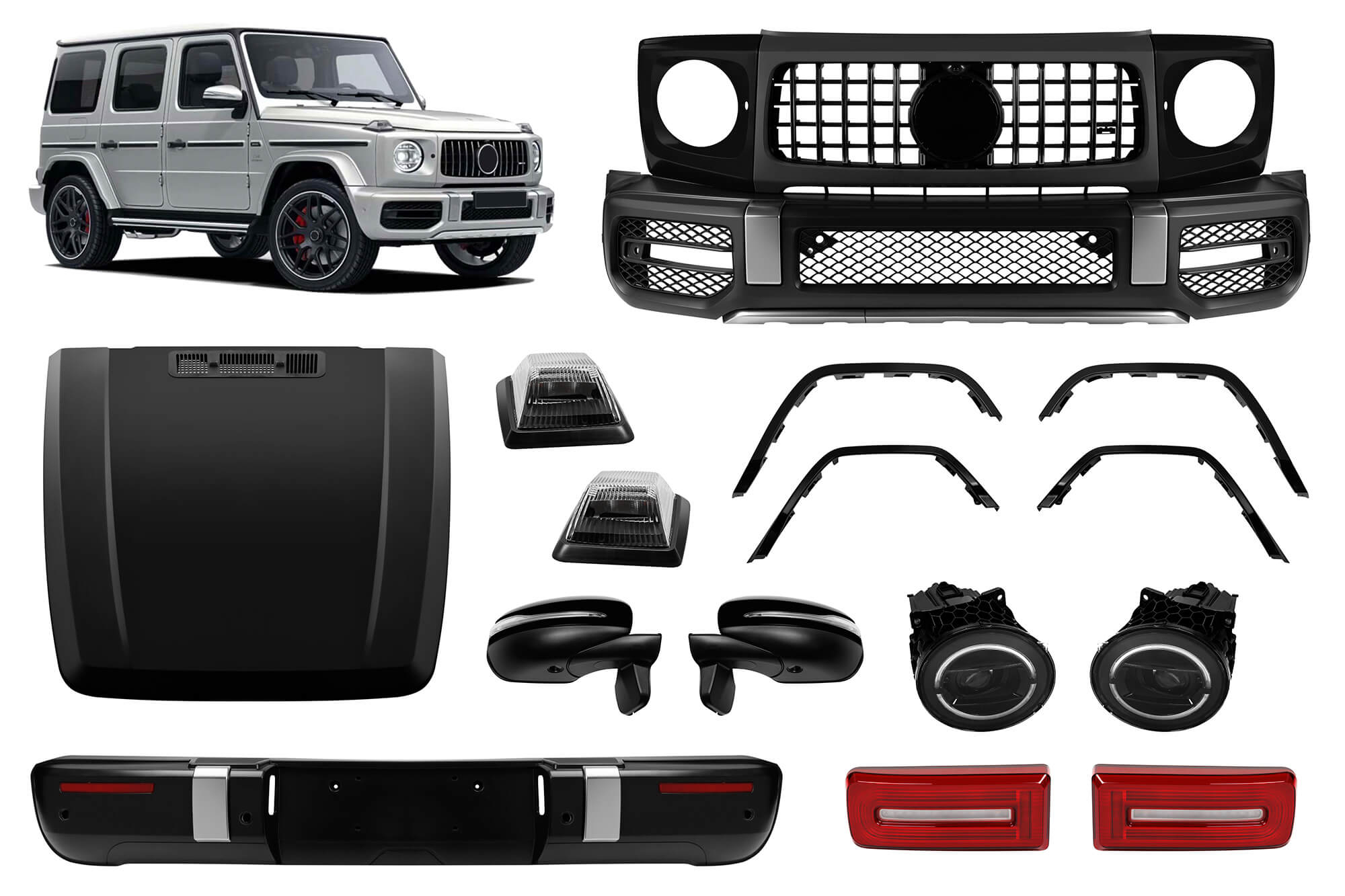 AMG пакет тип 63 за Mercedes G класа W463 2008-2017 конверзија на  W464