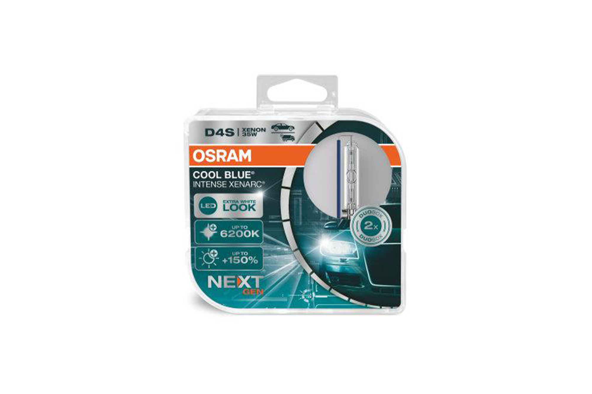 Комплет 2 бројки ксенон сијалици D4S Osram Cool Blue Intense Next Gen 42V, 35W, P32D-5, 6200K, 3200lm