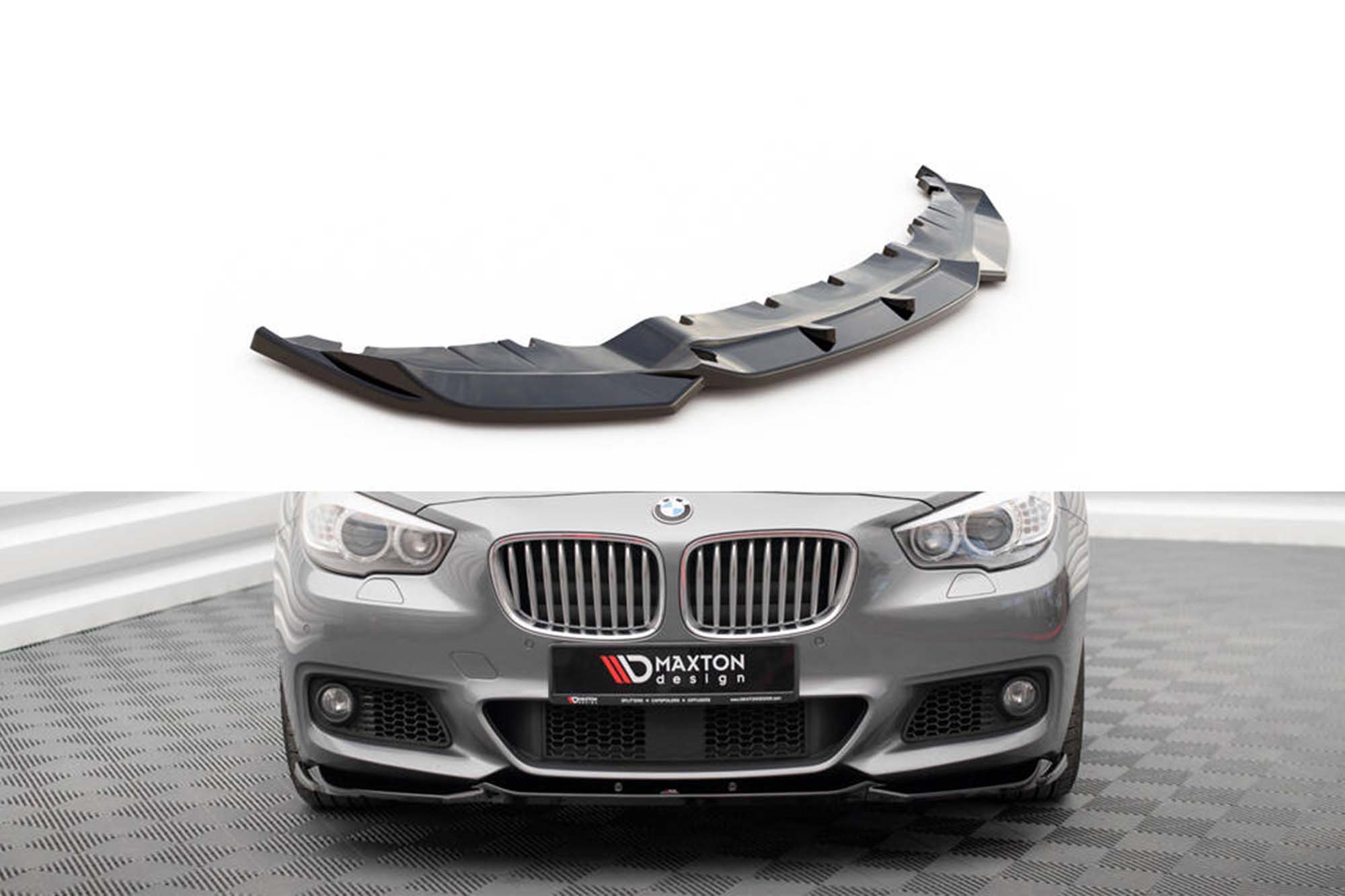 Спојлер  Maxton Design за преден  M браник на BMW серија 5 GT F07 2009-2013, црн лак