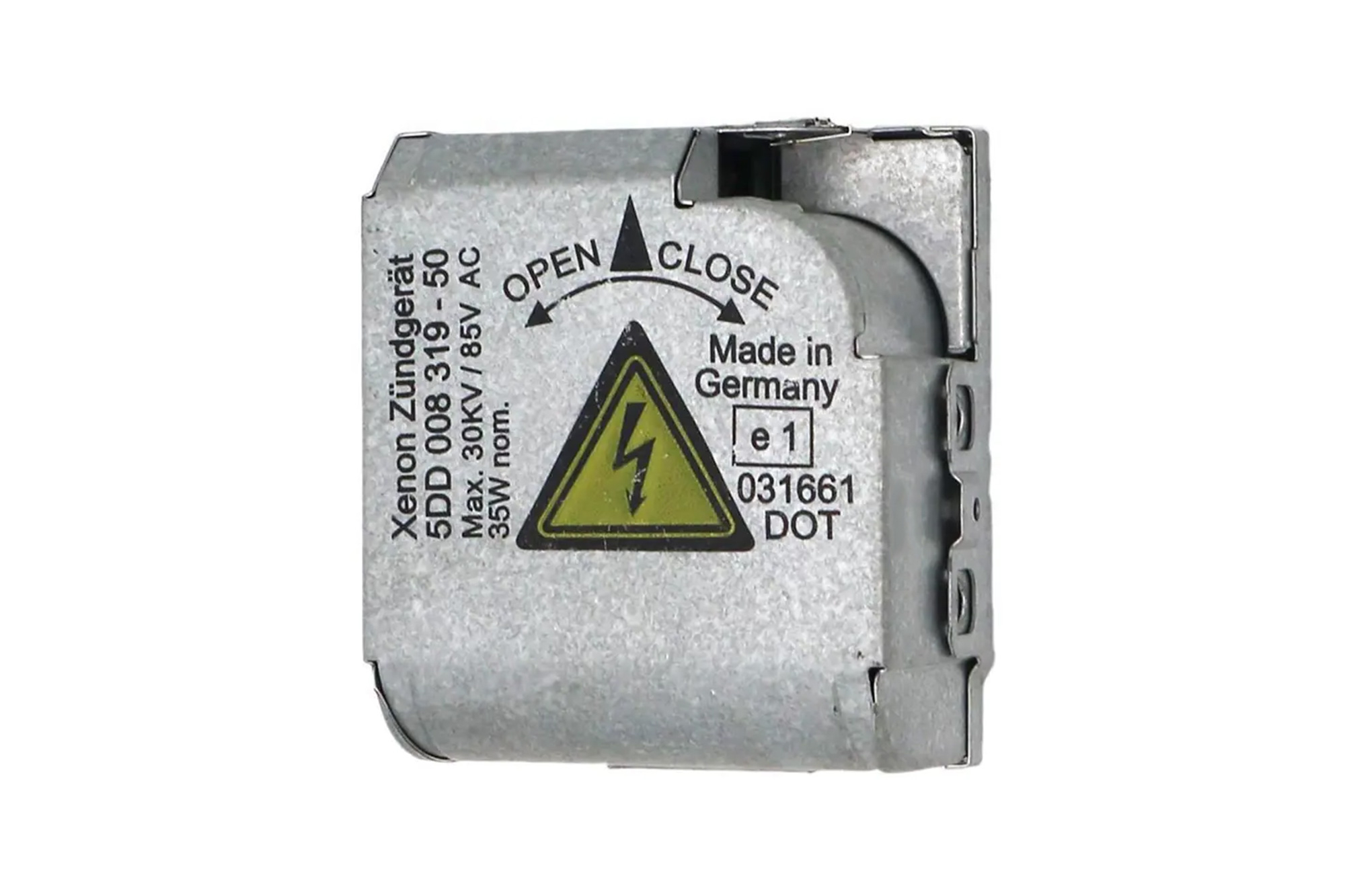 Стартер Silver D2S за Xenon фар 5DD008319-50 на Audi A3 1996-2003, A6 2000-2008, A8 2003-2010, BMW Серија 5 E60, E61 2003-2010, Серија 7 E65, E66 2003-2008, X5 E53 2000-2007