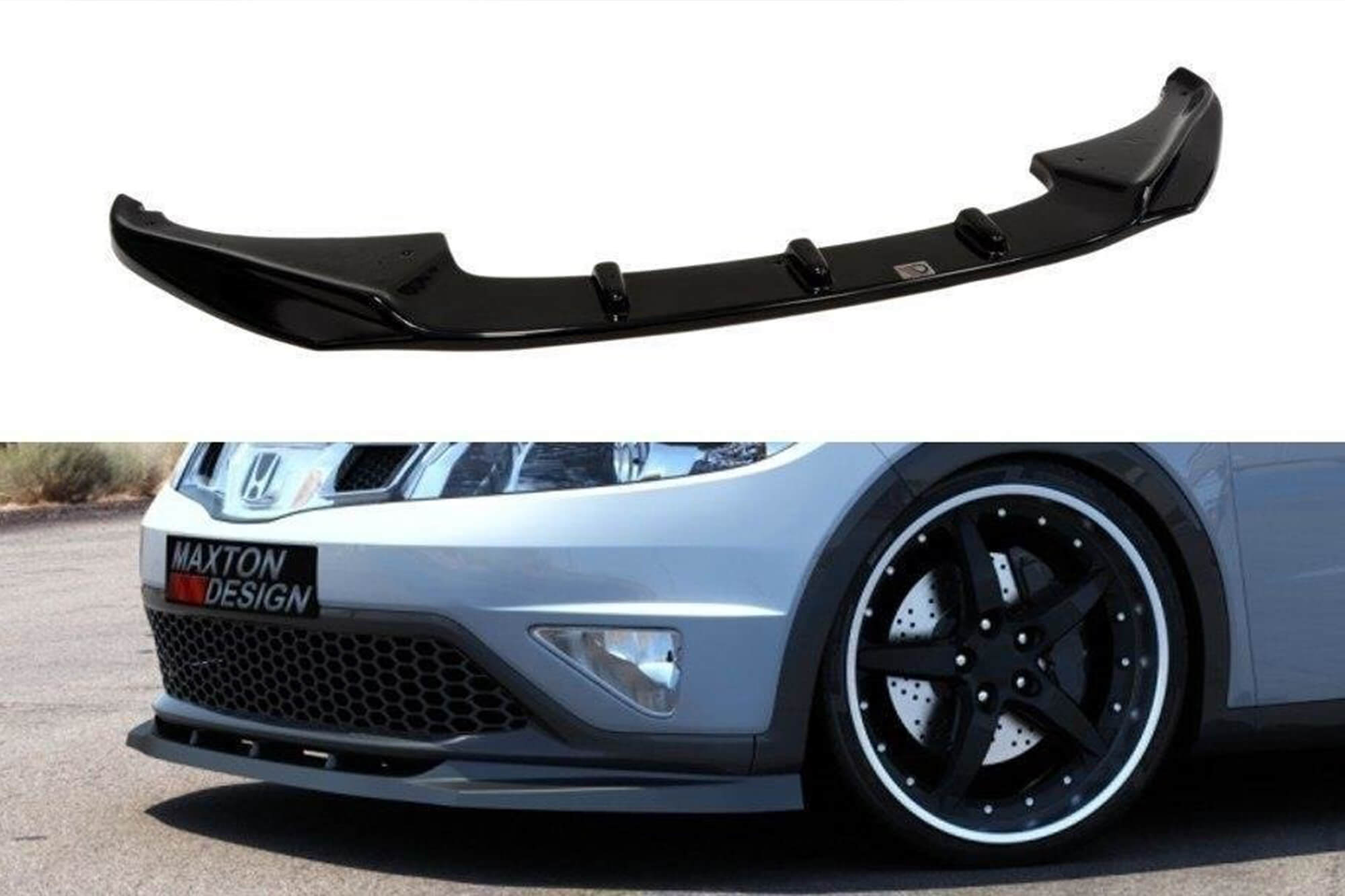 Спојлер  Maxton Design за стандарден  преден  браник на Honda Civic 2009-2011, боја карбон