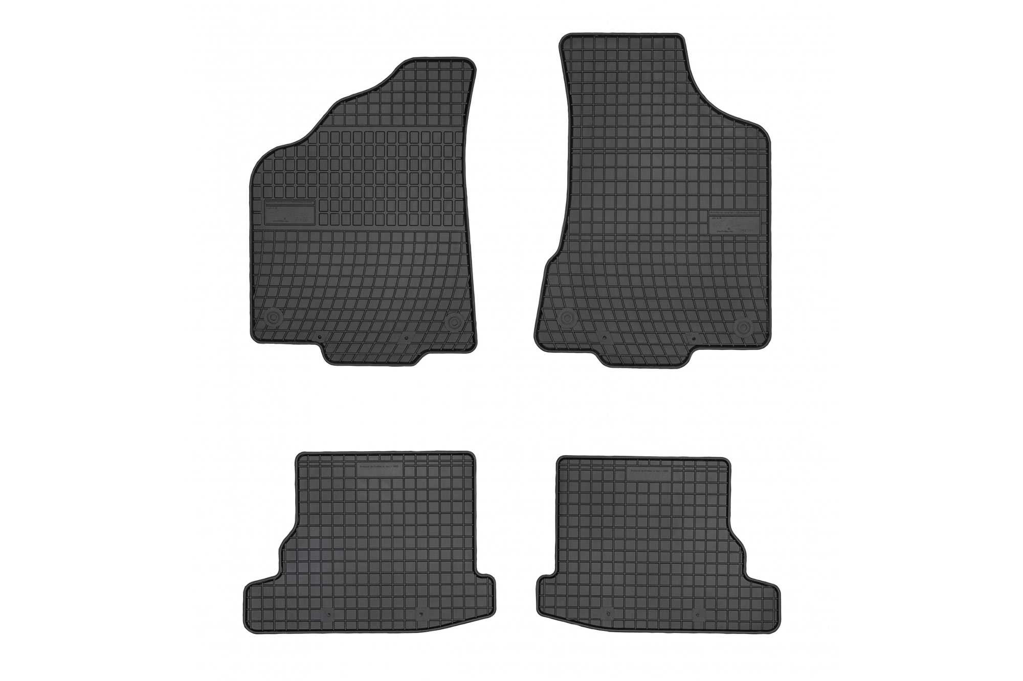 Гумени патосници Frogum за VW Polo 1999-2001 Seat Ibiza 1999-2002 4 дела црни