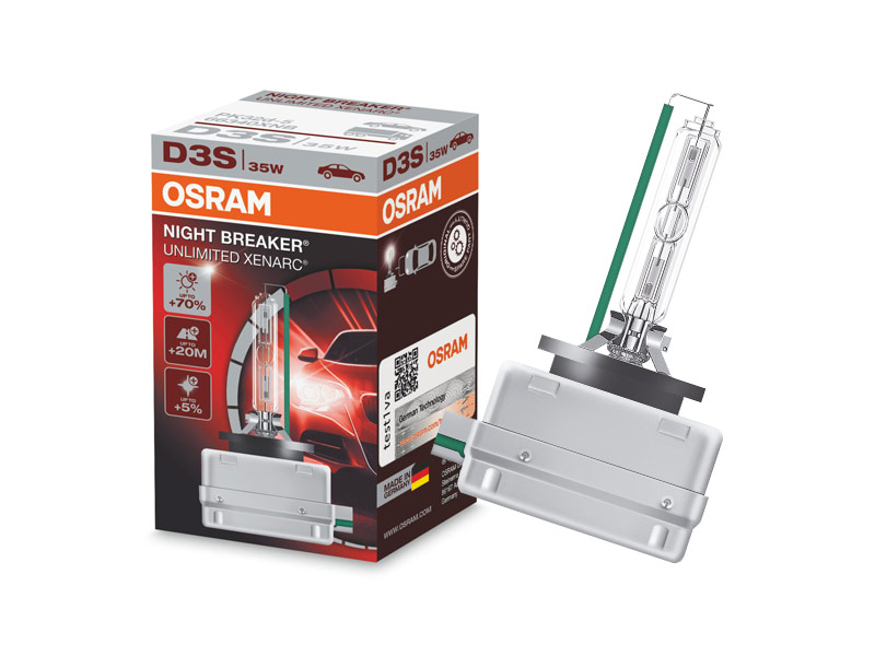 Ксенон сијалица Osram D3S Night Breaker Unlimited 42V, 35W, PK32d-5 1бр.