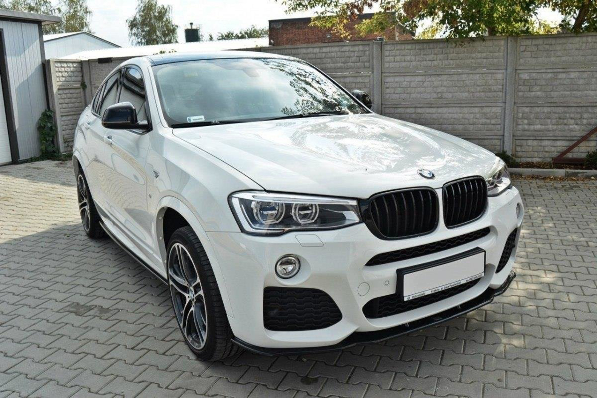 Спојлер  Maxton Design за преден  M Technik браник за BMW X4 F26 по 2014 година, црн мат