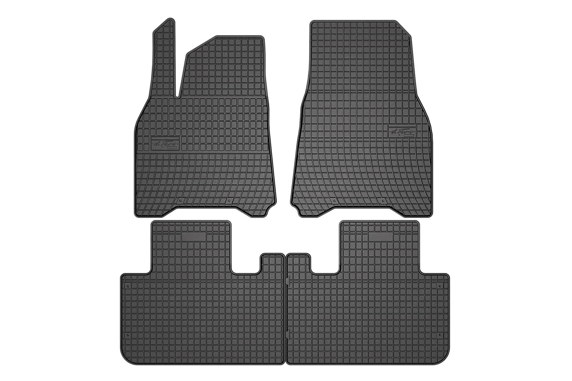 Гумени патосници Frogum за Tesla Model Y по 2020 година, 4 дела, црни