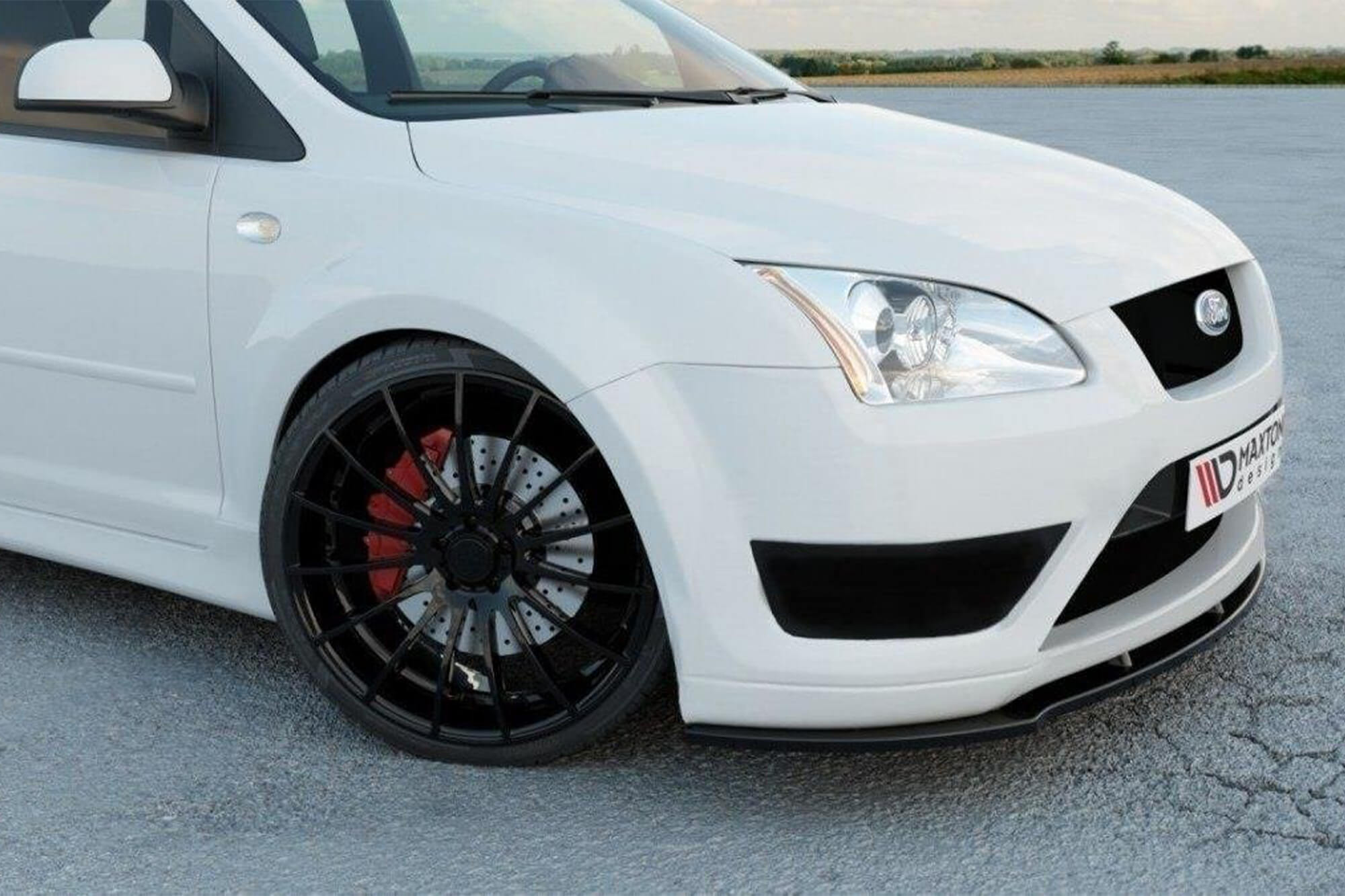 Спојлер  Maxton Design верзија 1 за преден  ST браник на Ford Focus 2004-2007, црн лак