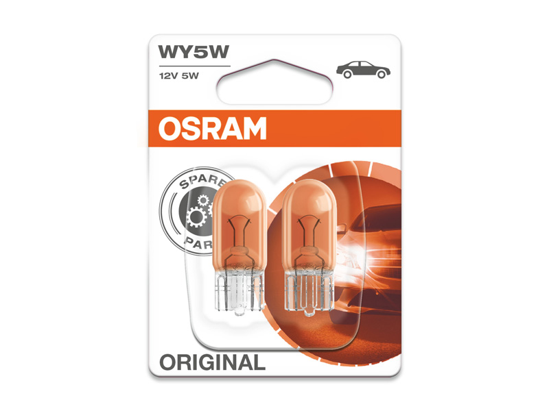 Комплет 2 бр. халогенски сијалици Osram WY5W Original 12V, 5W, W2.1X9.5D