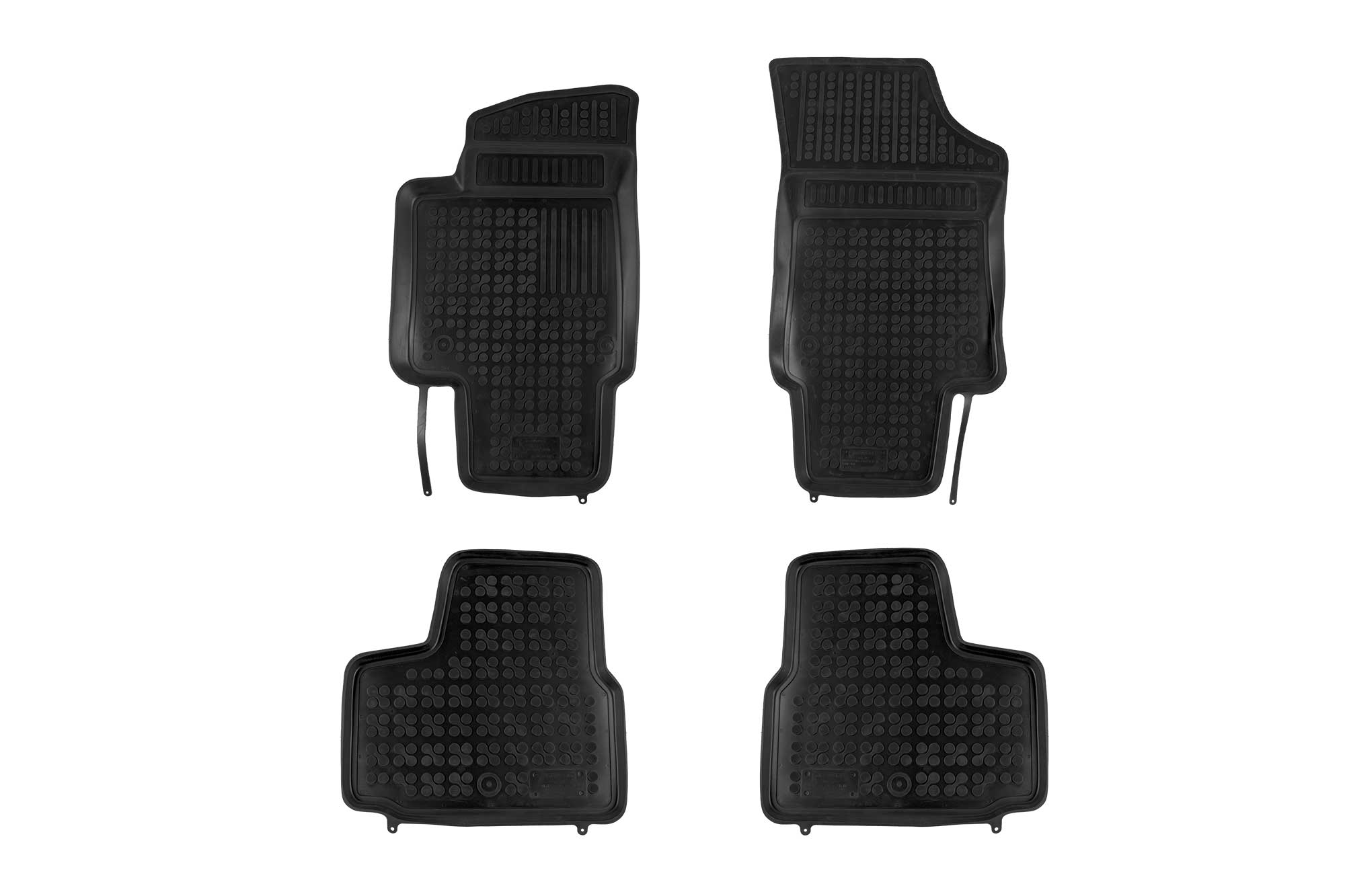 Гумени патосници Rezaw-Plast за VW Up Skoda Citigo Seat Мii по 2011 година без електрична верзија  4 дела црни