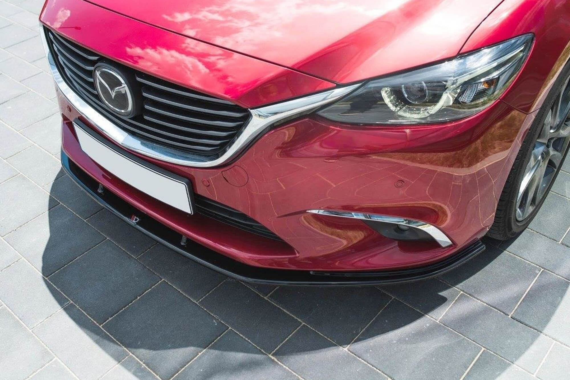 Спојлер  Maxton Design верзија 1 за преден  браник на Mazda 6 2014-2017, црн мат